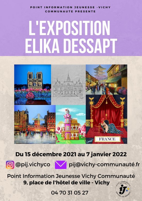 Affiche expo Elika Dessapt