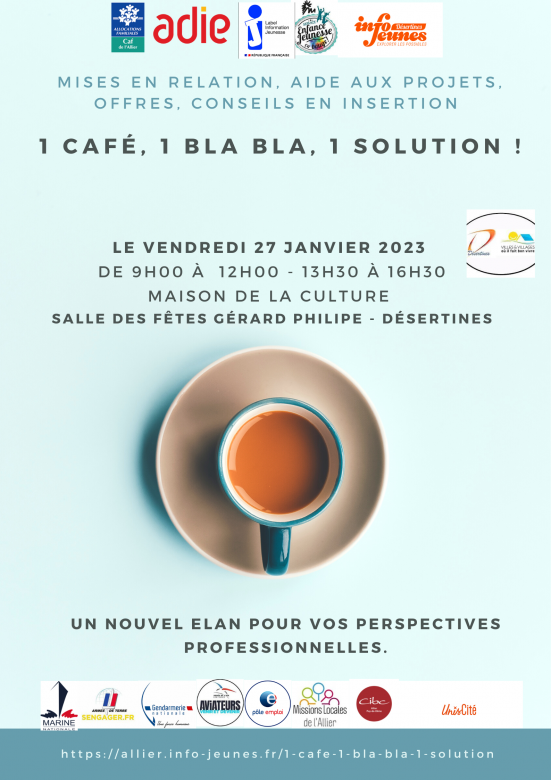 1 Café, 1 Bla bla, 1 Solution