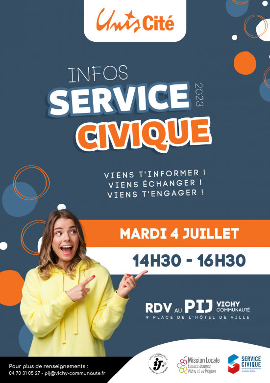 Infos Service Civique 2023 Vichy